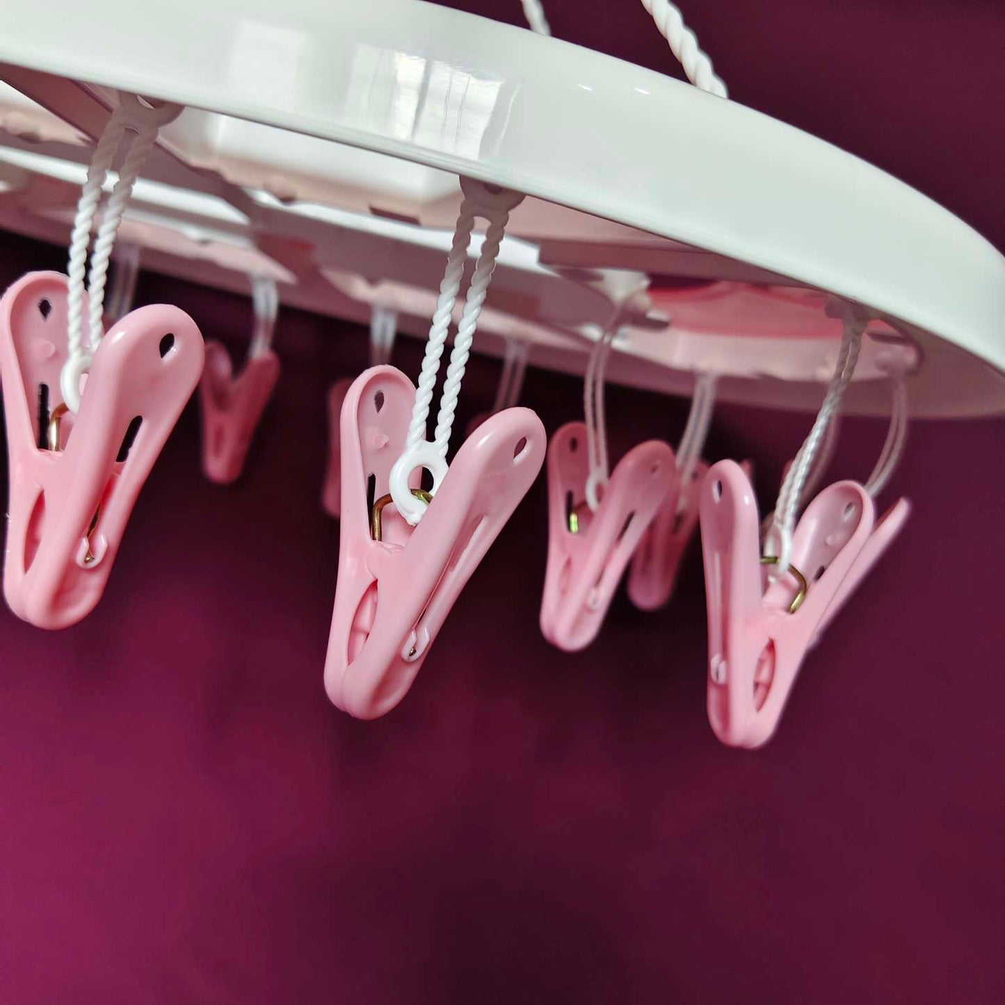 Baby Clothes Drying Hanger with Clips – Portable Hanging Rack for Newborn Essentials