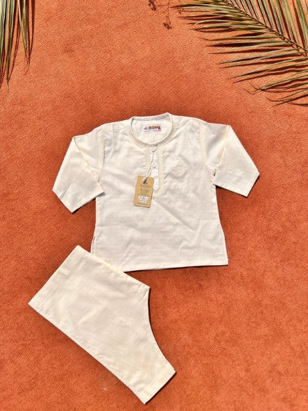 Baby Kurta Pajama Set – Soft Cotton with Embroidery