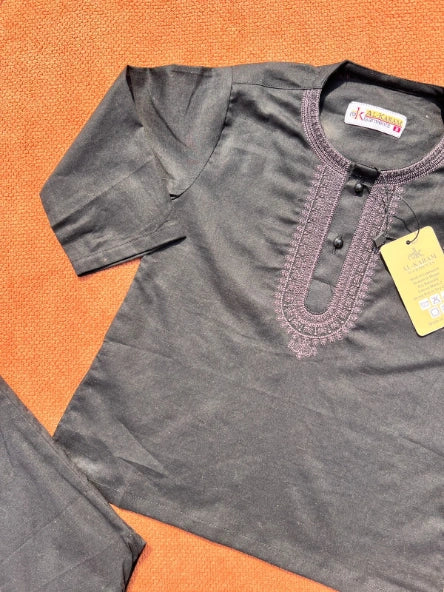 Baby Kurta Pajama Set – Soft Cotton with Embroidery