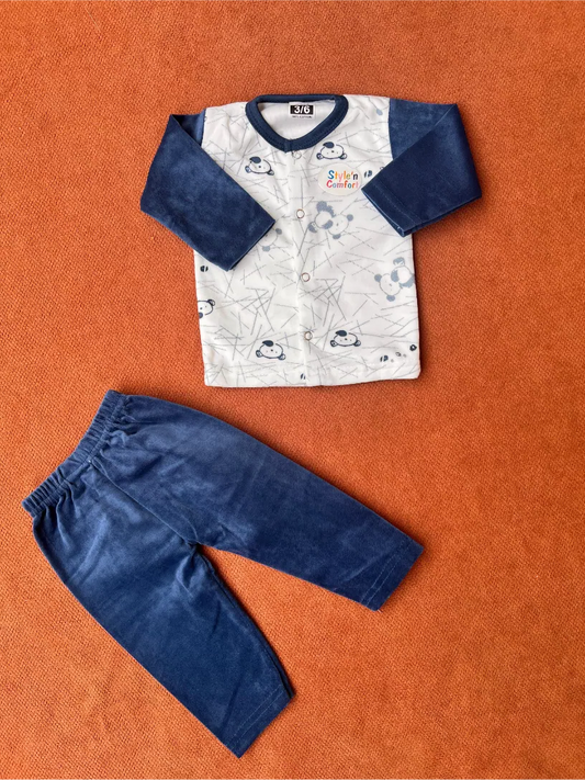 Baby 2 Piece Winter Velvet Set – Soft & Cozy