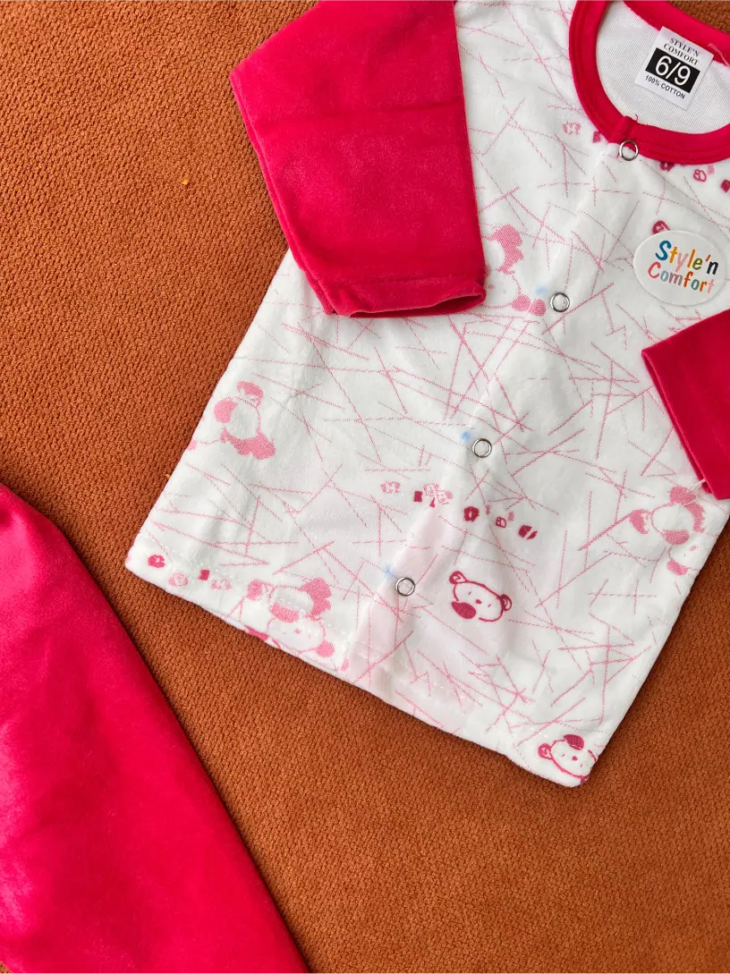 Baby 2 Piece Winter Velvet Set – Soft & Cozy
