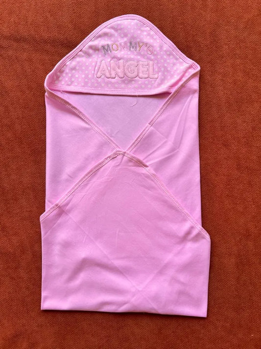 Imported Hooded Wrapping Sheet for Babies "MOMMY'S ANGEL"