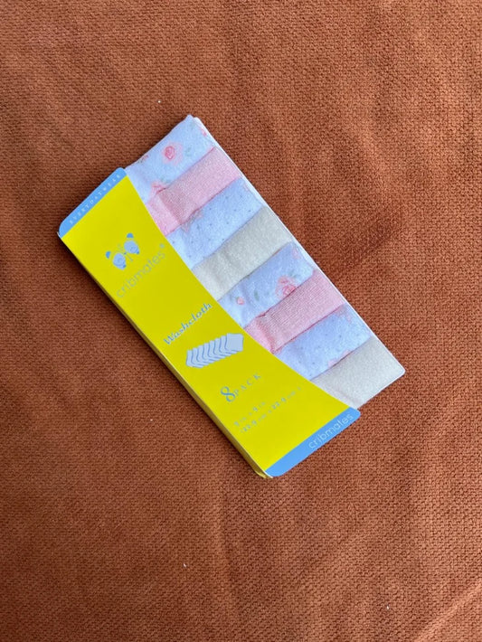 Baby Face Towel Pack of 8 | Soft Baby Washcloths