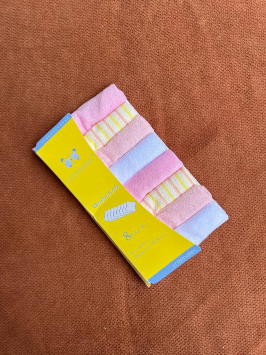 Baby Face Towel Pack of 8 | Soft Baby Washcloths