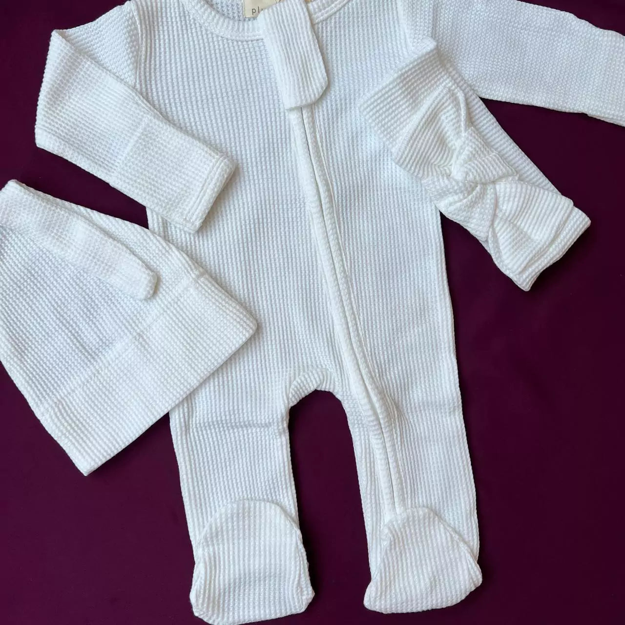 Baby Romper Set with Cap & Headband