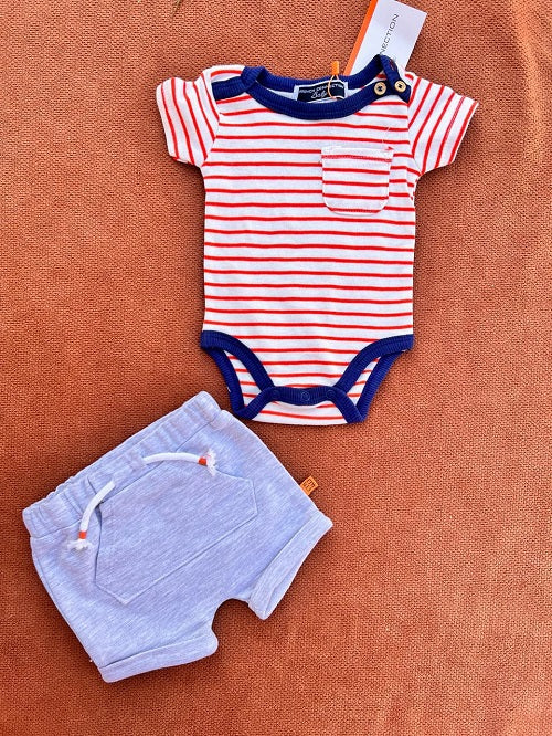 Summer Imported Baby Cotton Sets – boys half sleeves red