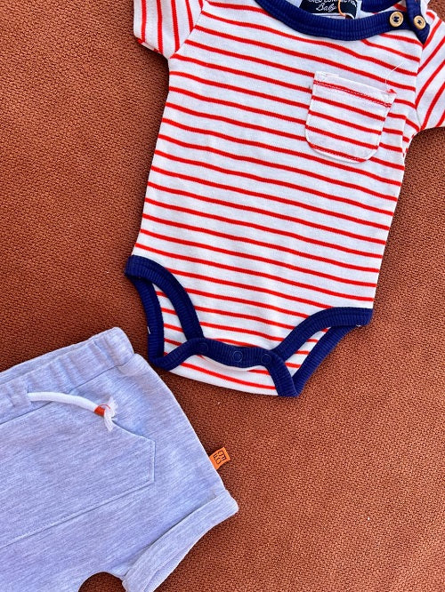 Summer Imported Baby Cotton Sets – boys half sleeves red