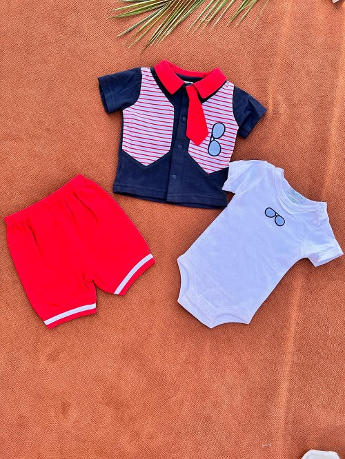 Summer Imported Baby Cotton Sets – boys blue