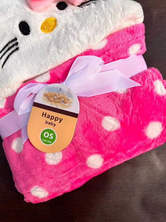 Character Wrapping Shawl – Cozy, Fun & Stylish Pink