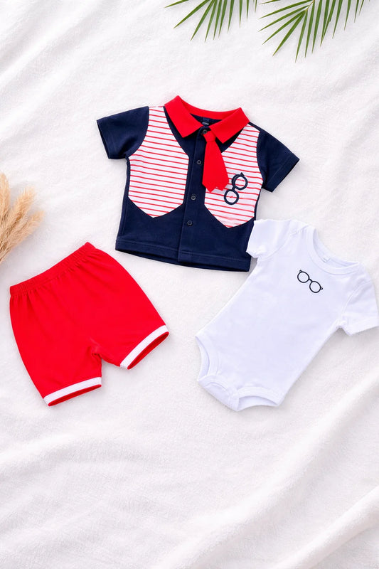 Summer Imported Baby Cotton Sets – boys blue
