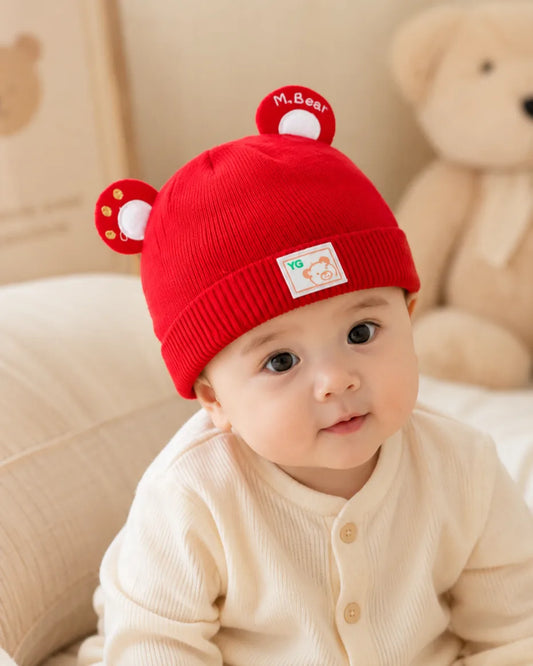 Cozy Winter Cap for Babies (0–9 Months)