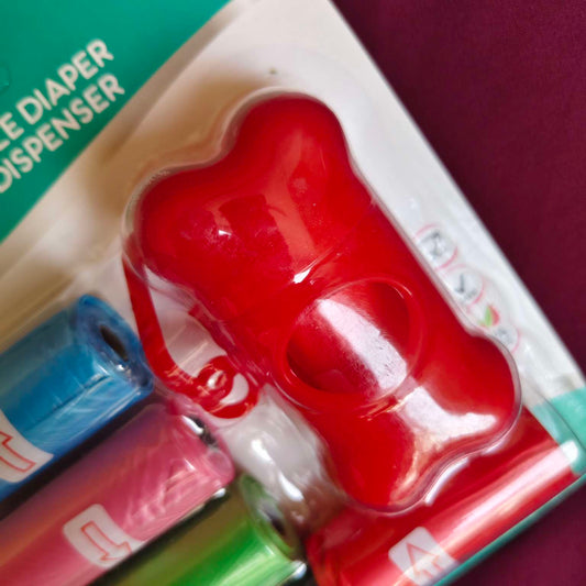 Diaper Bag Dispenser with Refill Rolls Pakistan red