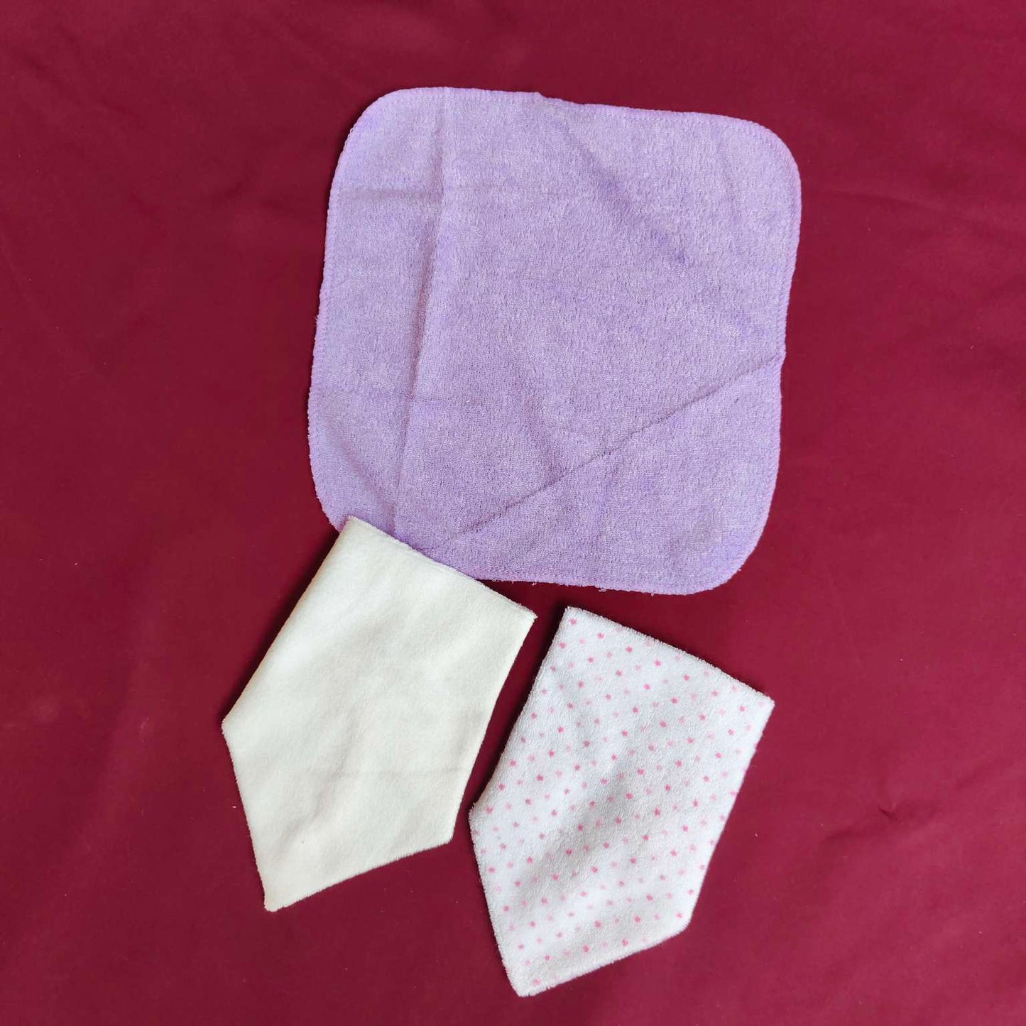 Face towels pack of 3 purple 3