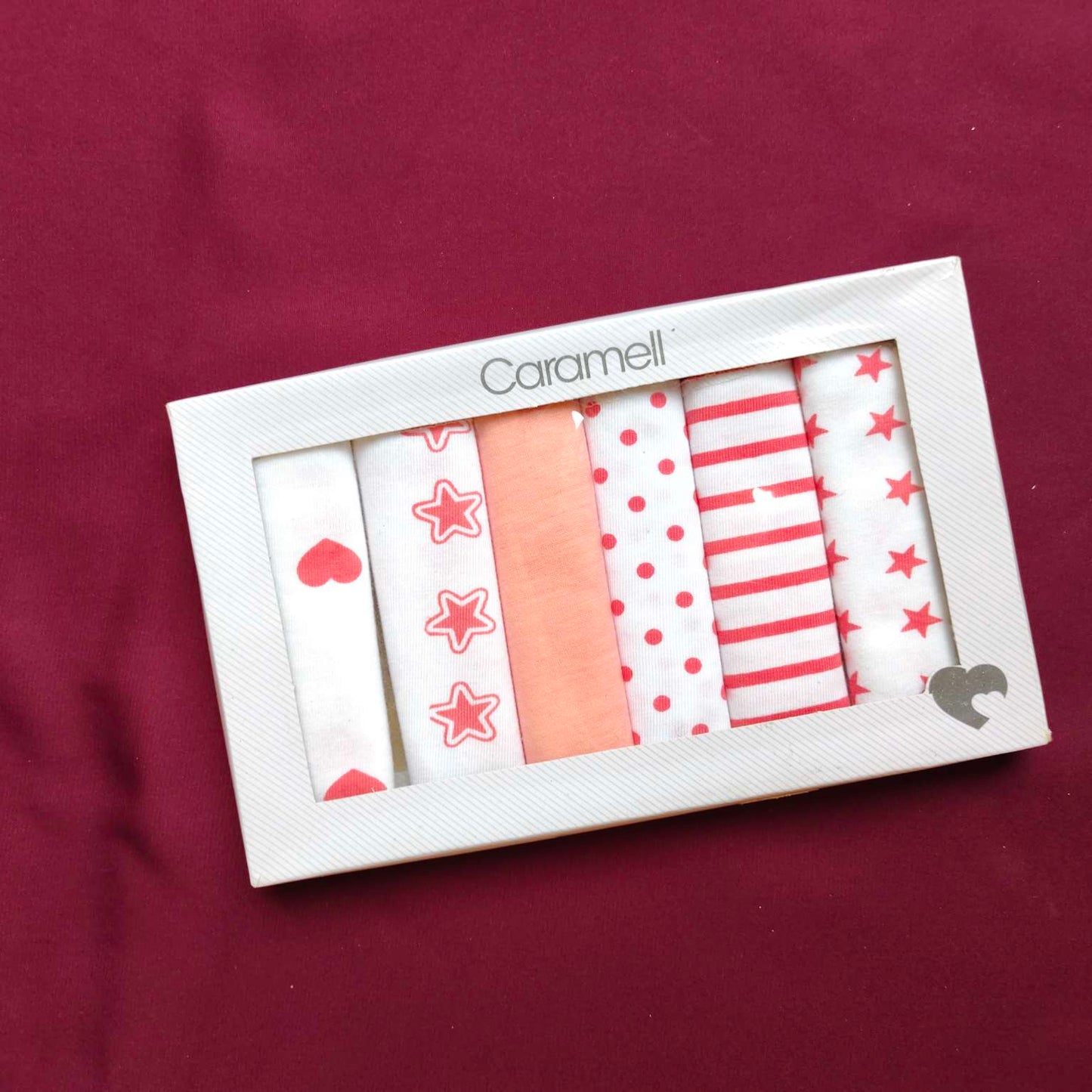Face towels pack of 6 peach