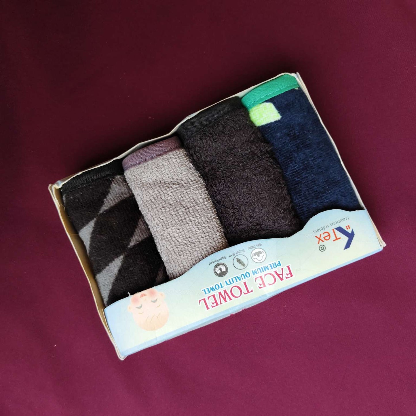 Face towels pack of4 2