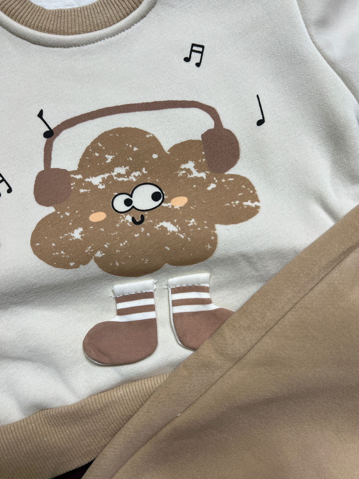 Cozy Two-Piece Baby Clothing Set – Warm Double Fabric Outfit