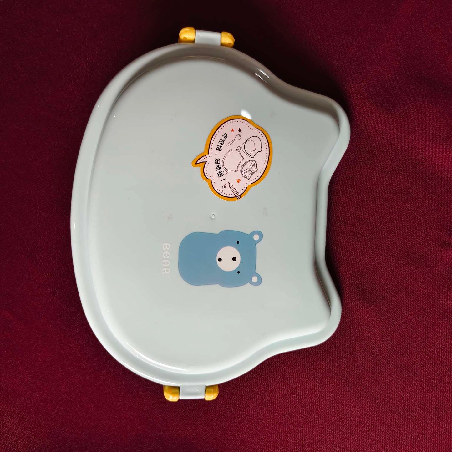 Bear-Shaped Kids Lunch Box with Spoon