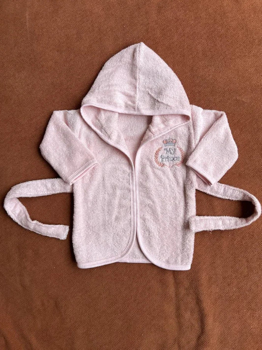 Kids Essentials Soft Hooded Baby Bathrobe with Belt