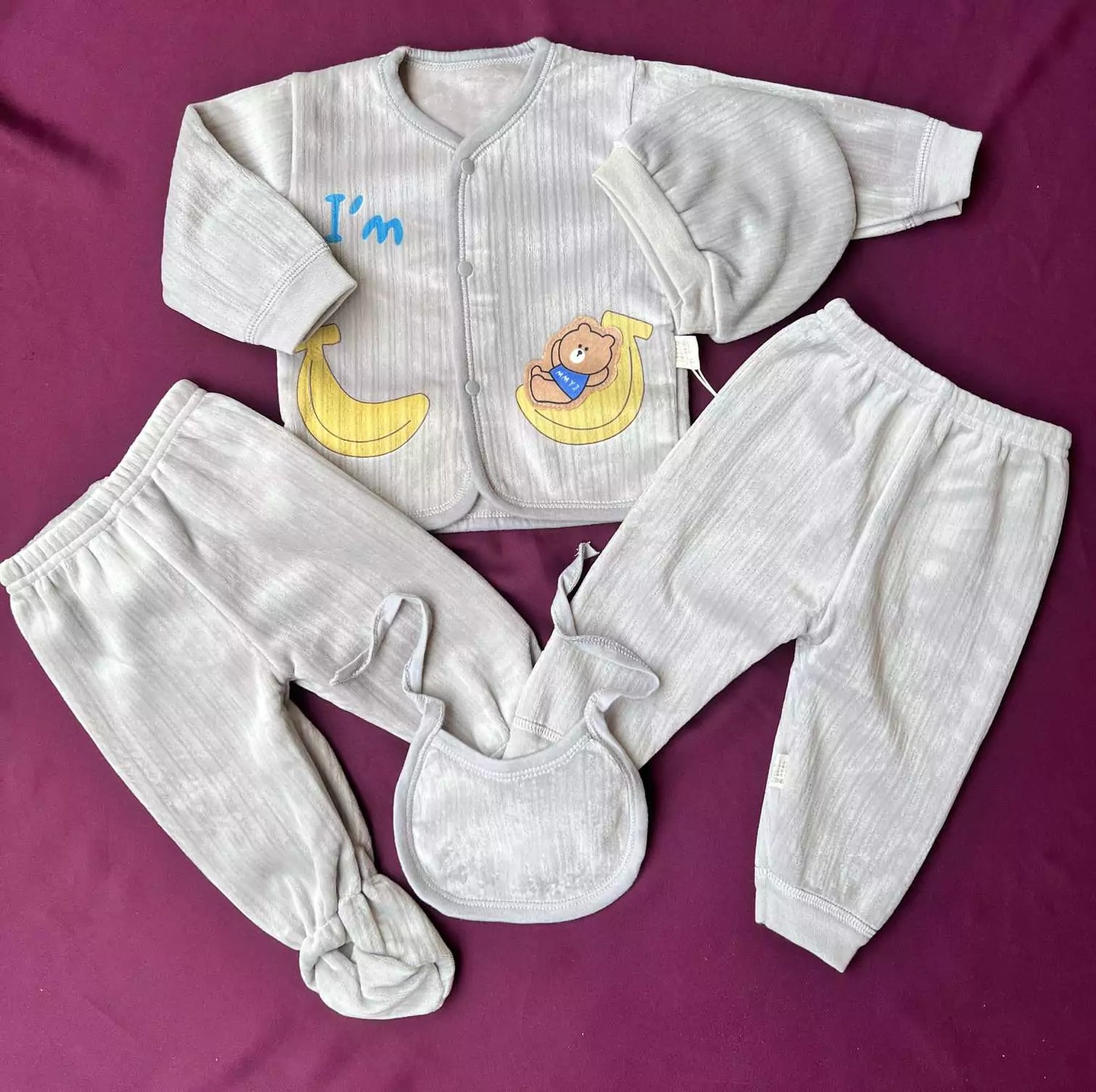Newborn Baby 5 Piece Velvet Set