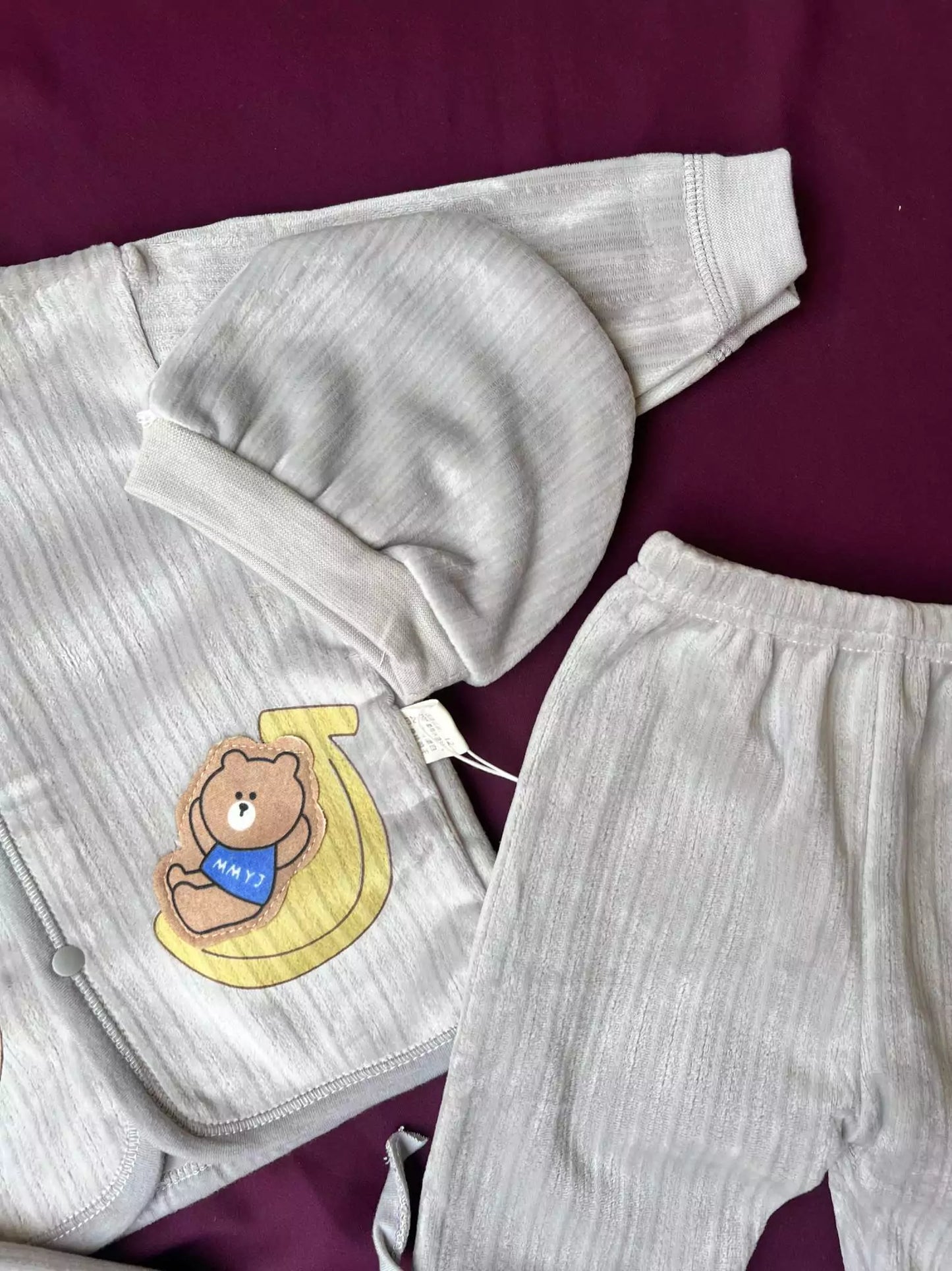 Newborn Baby 5 Piece Velvet Set
