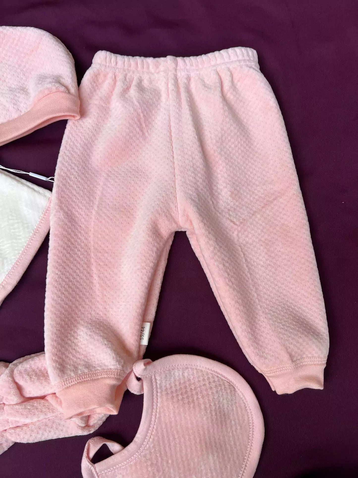 Newborn Baby 5 Piece Velvet Set