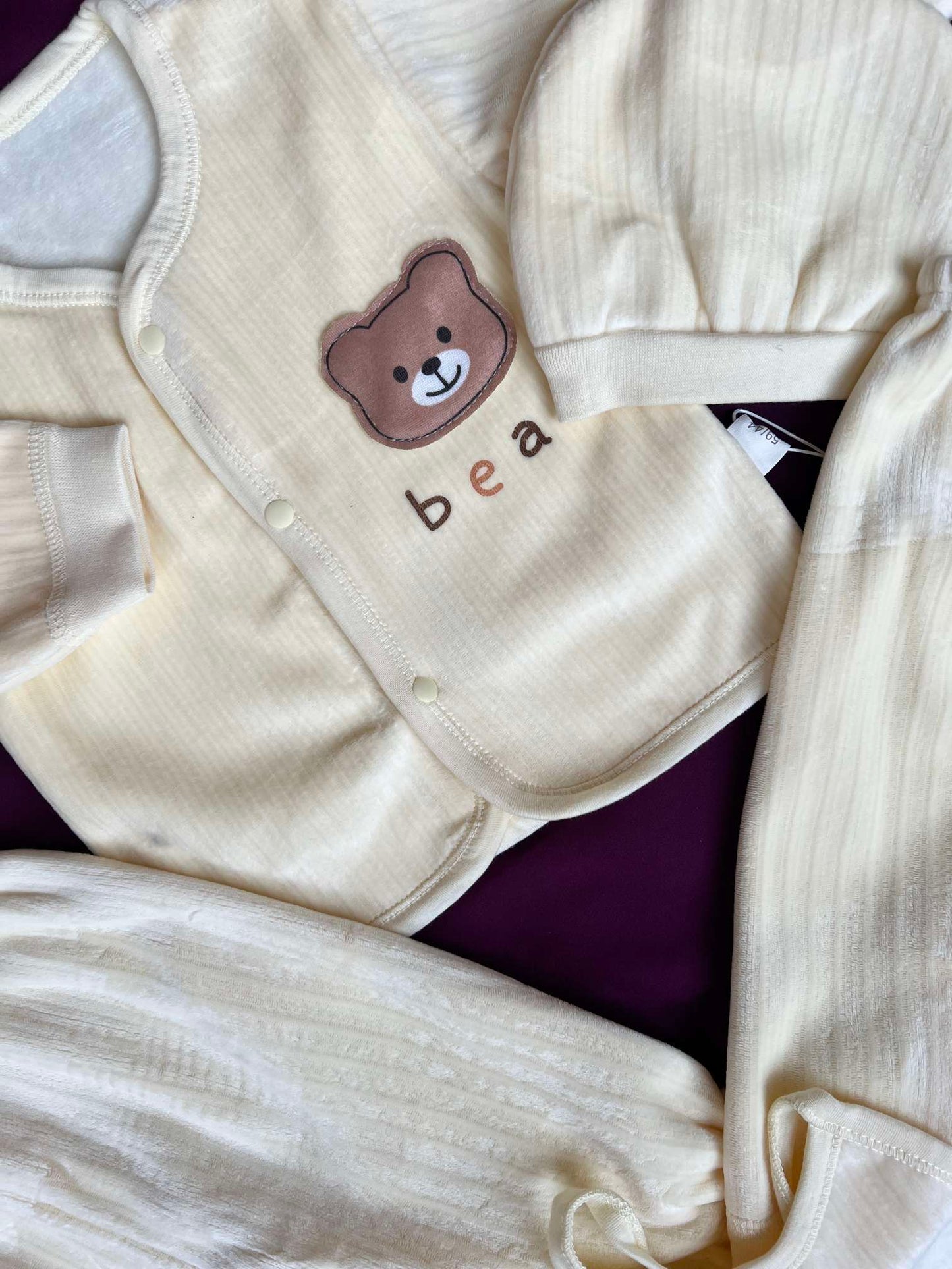 Newborn Baby 5 Piece Velvet Set