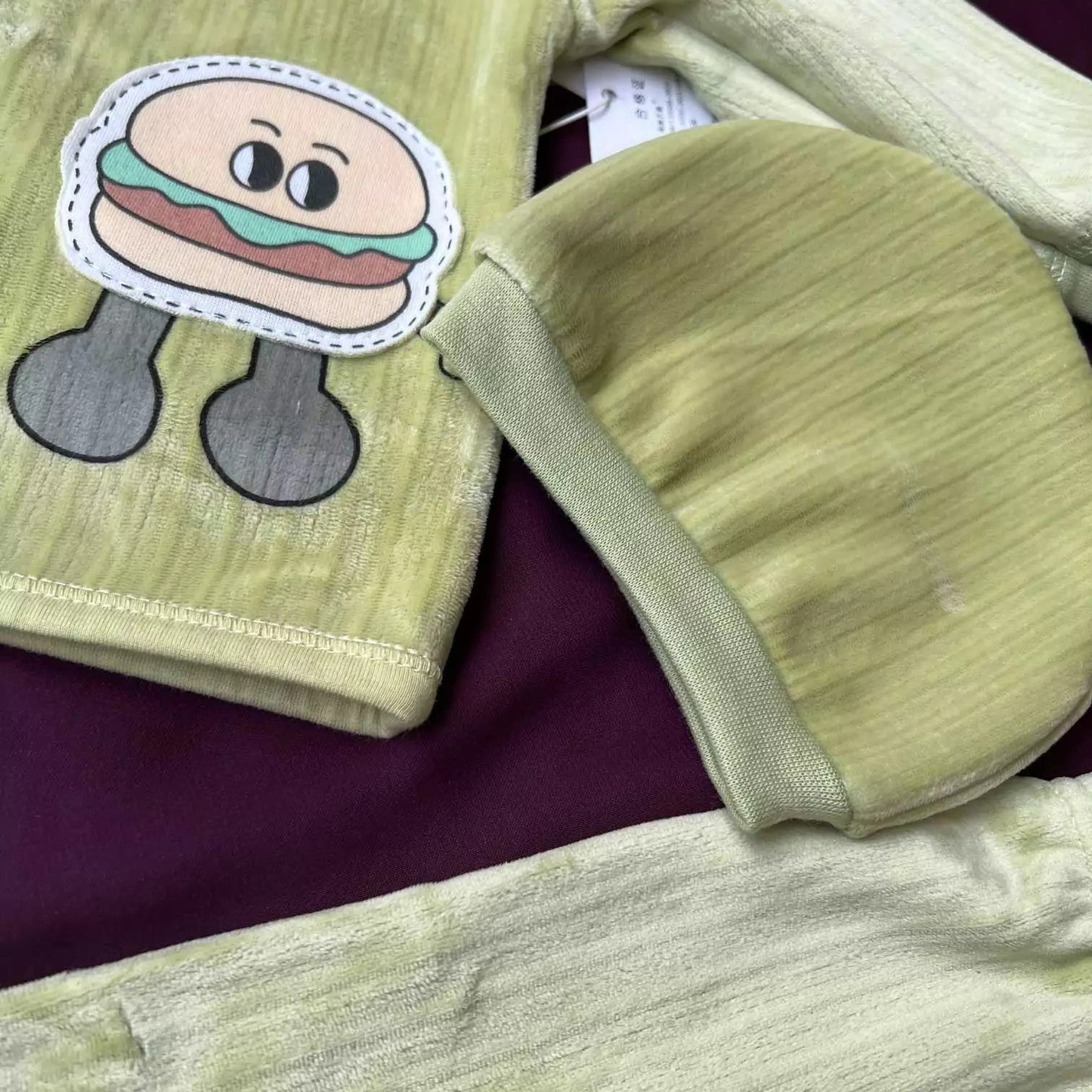 Newborn Baby 5 Piece Velvet Set