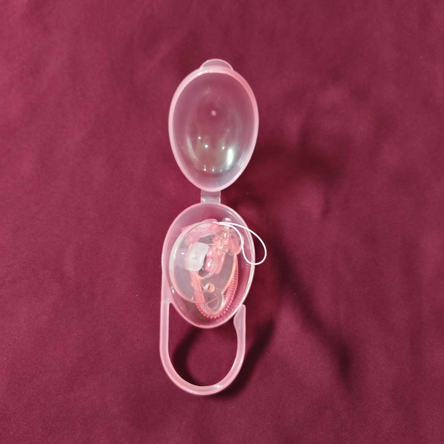 Pacifier with Chain in Protective Case | BPA-Free Soother for Babies