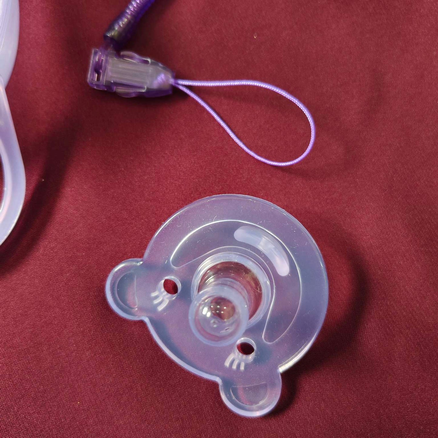 Pacifier with Chain in Protective Case | BPA-Free Soother for Babies