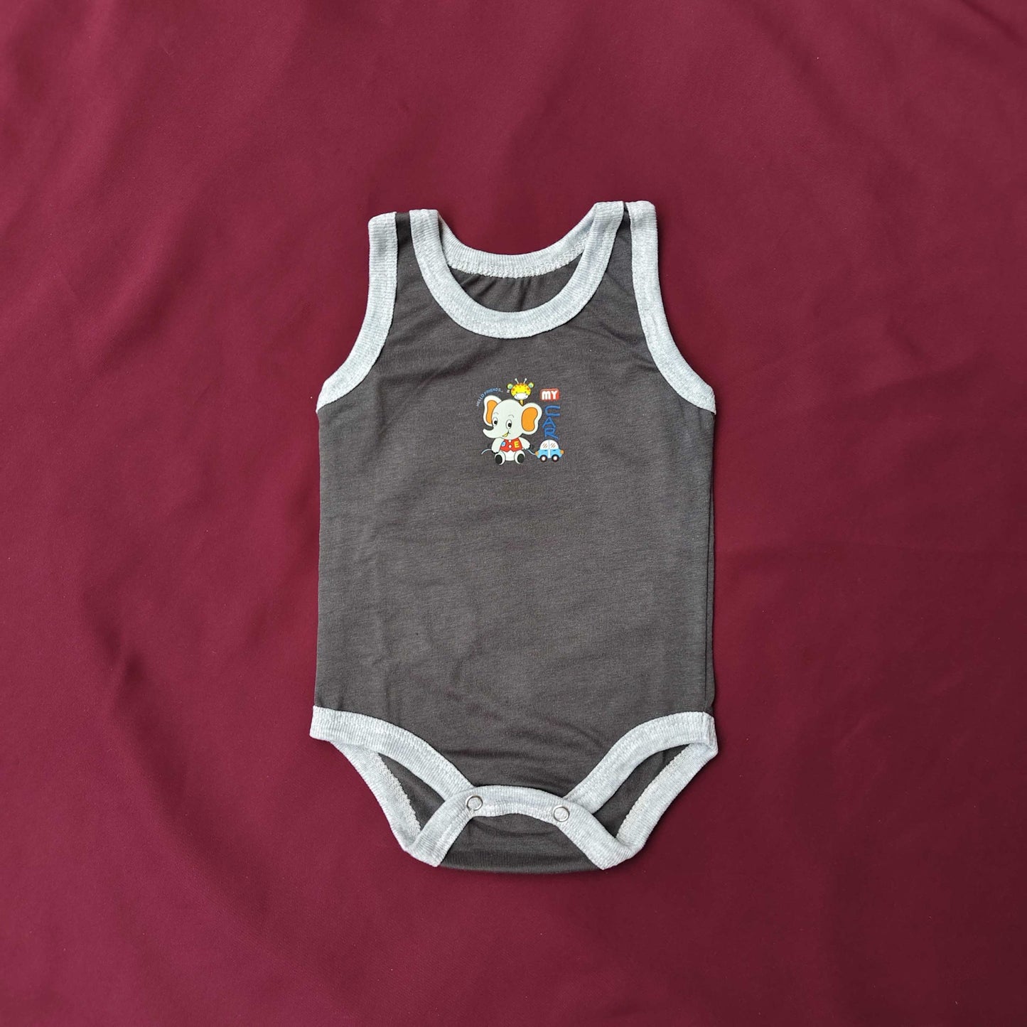Sleeveless Baby Bodysuits – Pack of 5 Soft Cotton Rompers for Boys & Girls | Summer Essentials