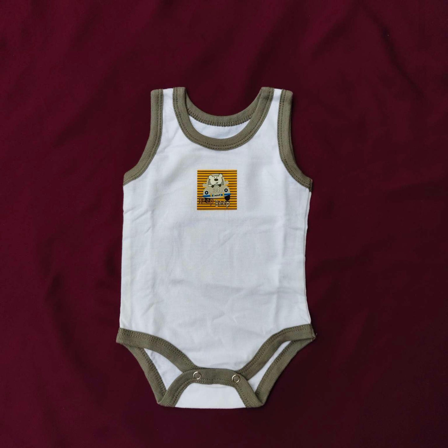 Sleeveless Baby Bodysuits – Pack of 5 Soft Cotton Rompers for Boys & Girls | Summer Essentials