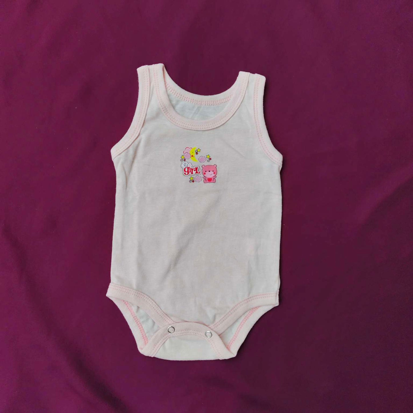 Sleeveless Baby Bodysuits – Pack of 5 Soft Cotton Rompers for Boys & Girls | Summer Essentials multicolor
