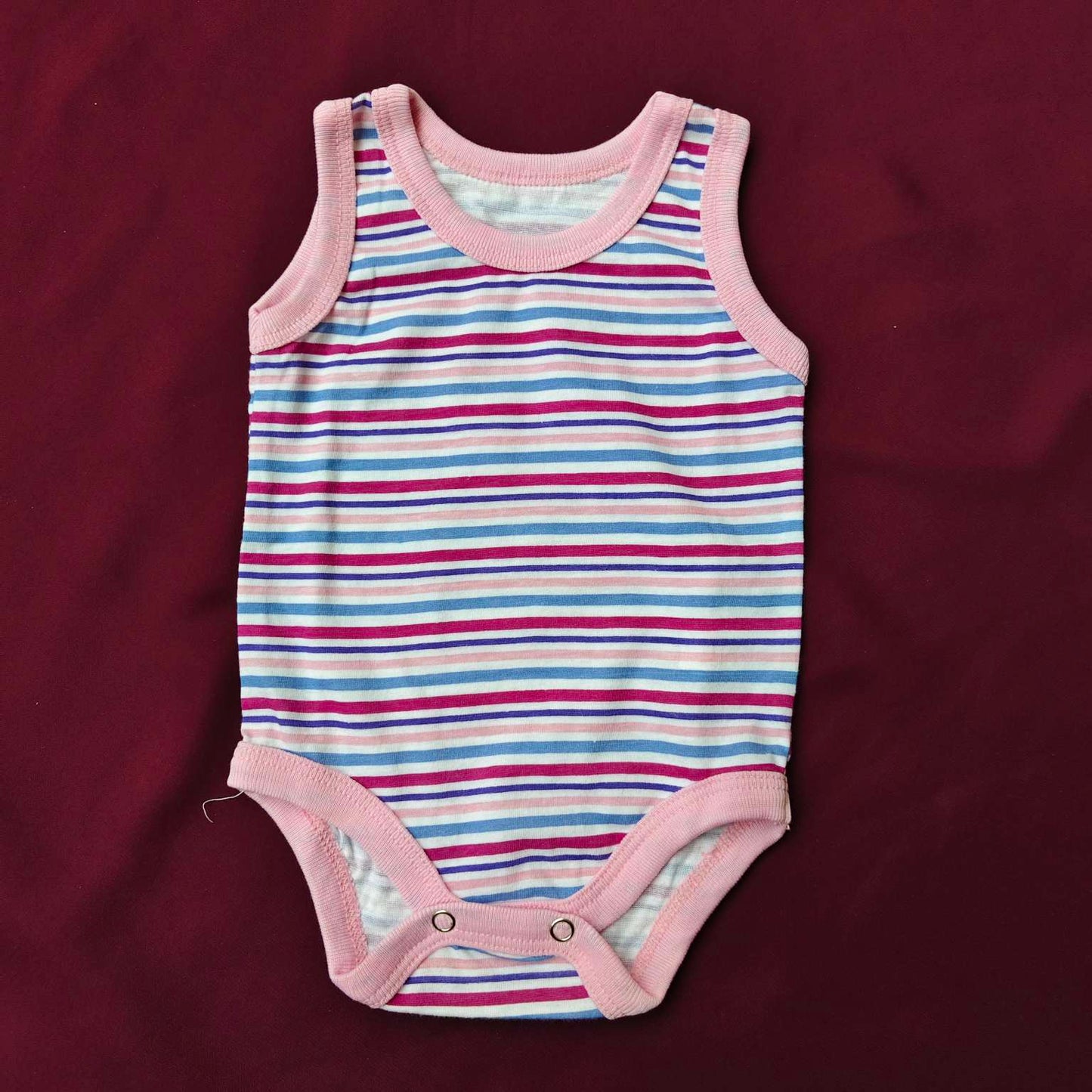 Sleeveless Baby Bodysuits – Pack of 5 Soft Cotton Rompers for Boys & Girls | Summer Essentials multicolor