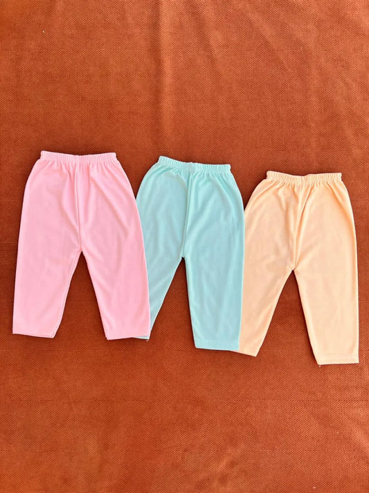 Pack of 3 Baby Cotton Trousers | Soft Breathable for Babies