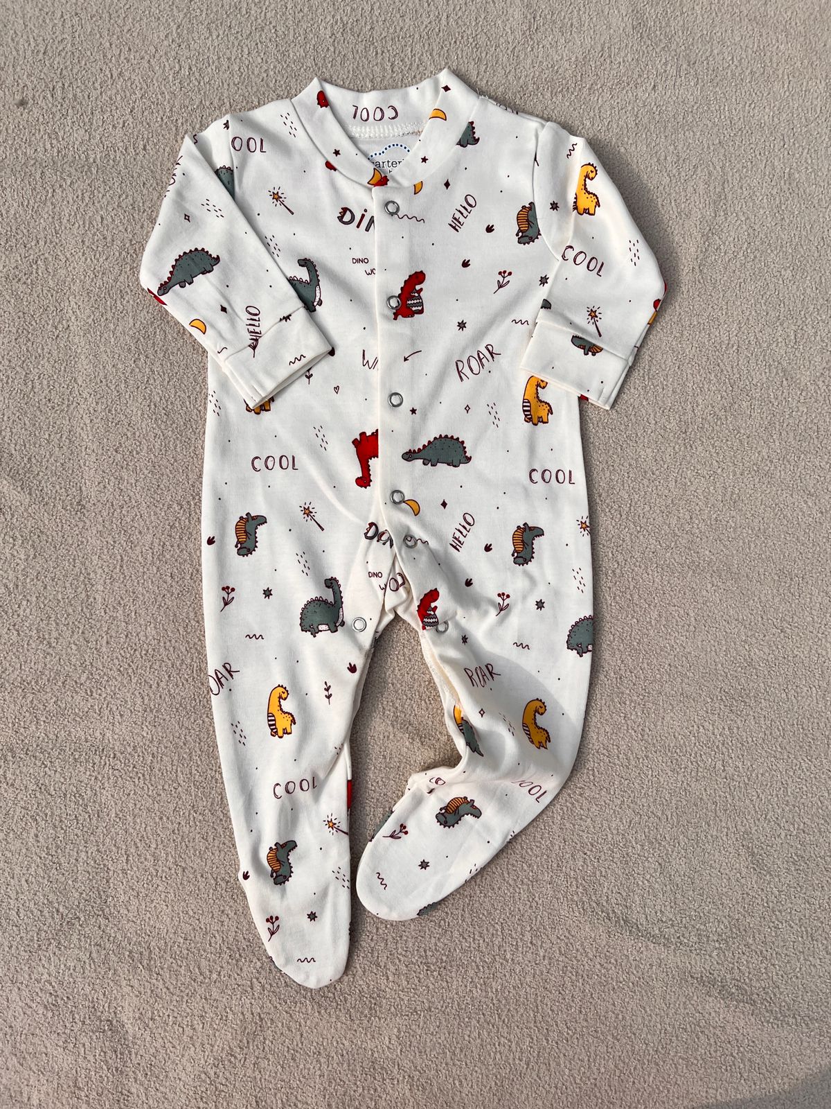 Pack of 3 Baby Full Sleeve Rompers – Soft Cotton Full Sleeve