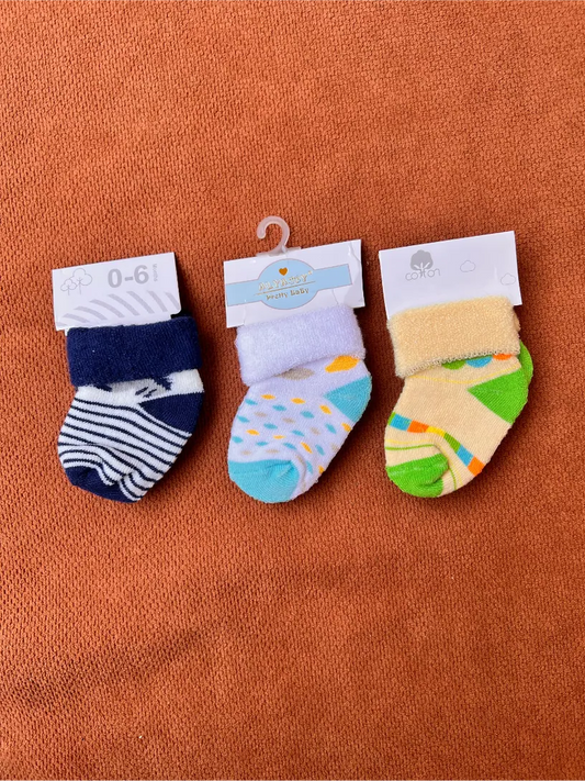 Pack of 3 Baby Warm Socks