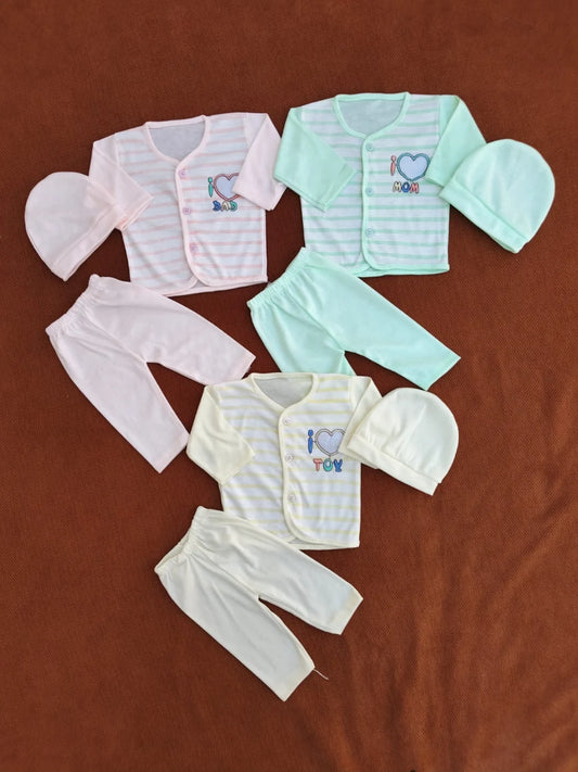 Soft Summer Pack of 3 Dresses for Newborn