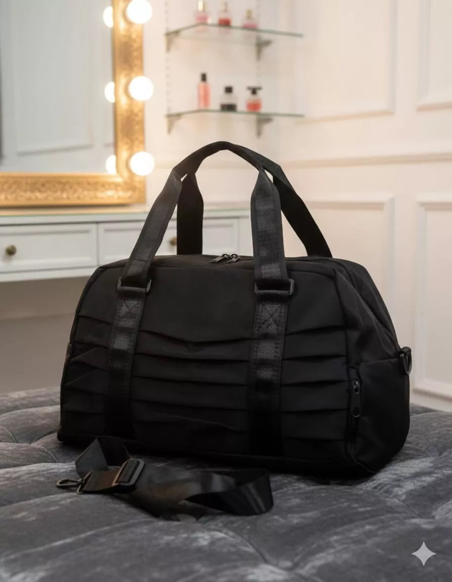 Premium Black Diaper Travel Bag – Spacious, Stylish & Durable for Moms