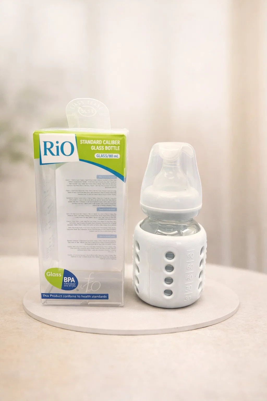 2oz Premium Glass Baby Bottle