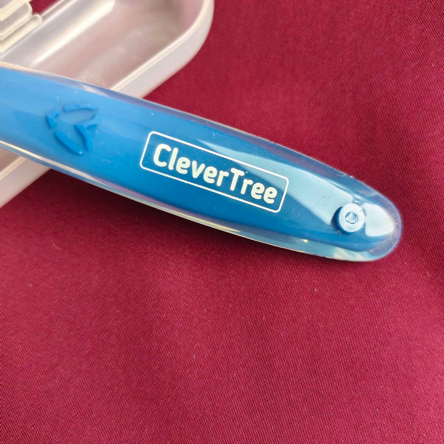 Silicon spoon with box blue 2