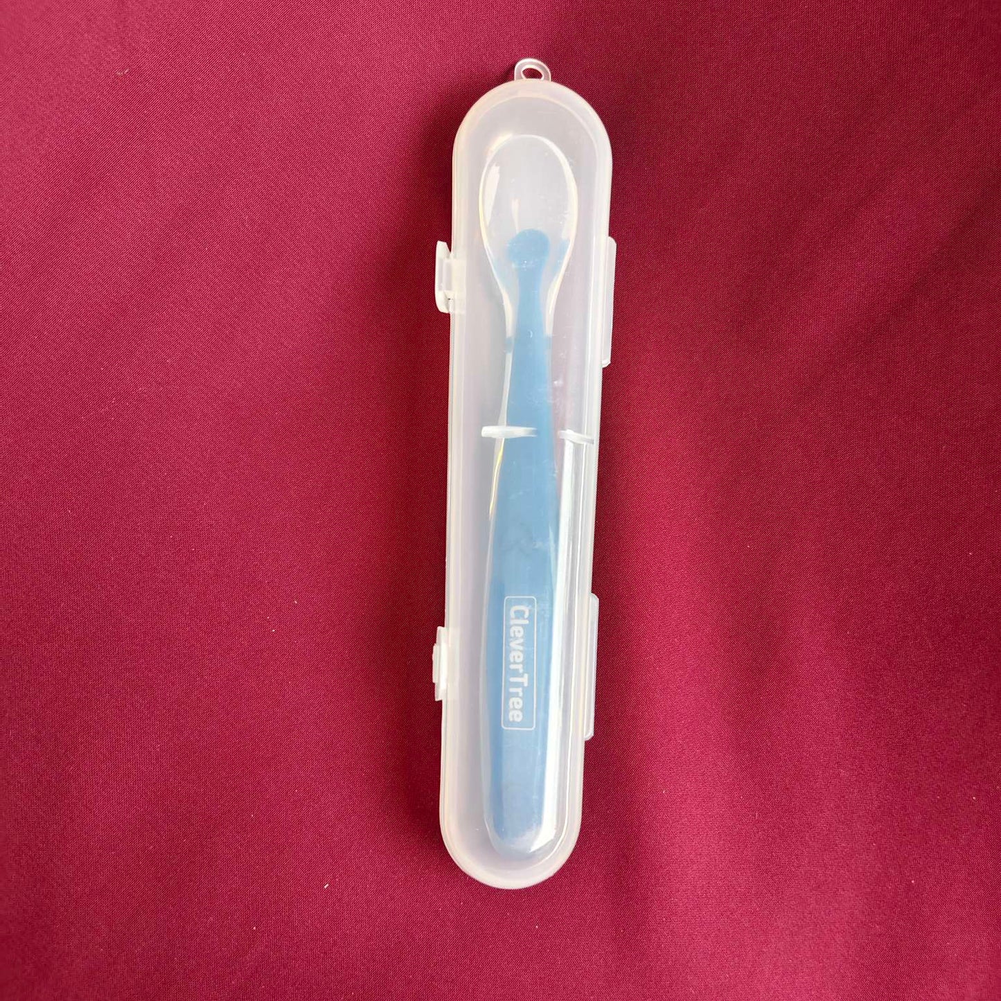 Silicon spoon with box blue 5