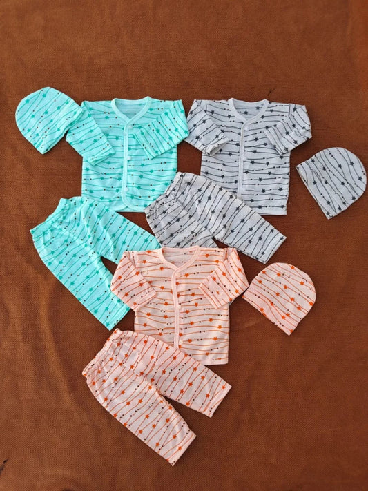 Soft Summer Pack of 3 Dresses for Newborn