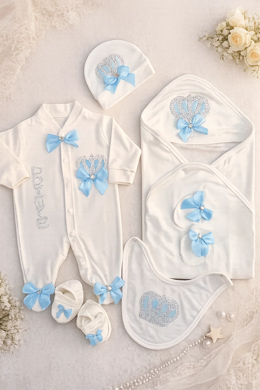 Summer 100% Cotton Turkish-Style Newborn Prince Starter Set