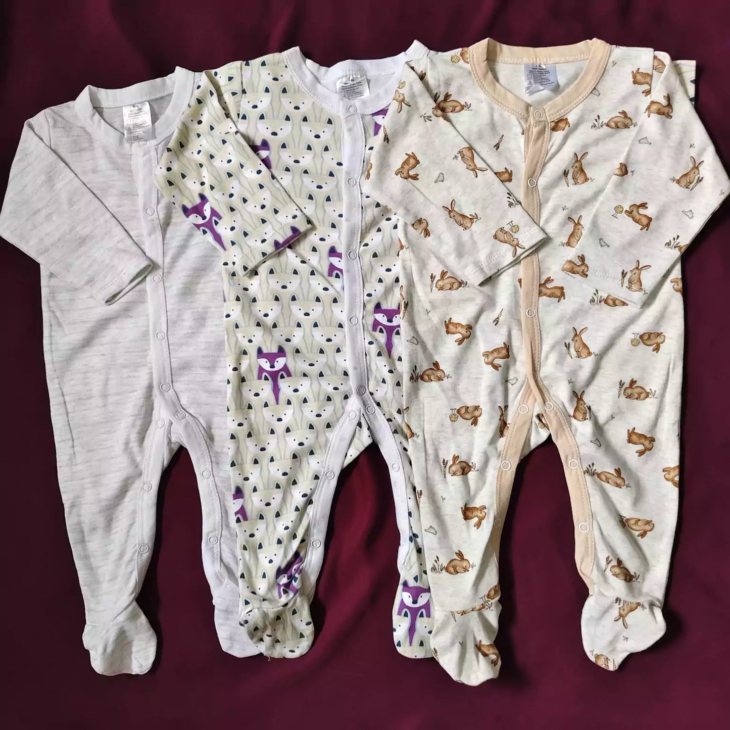 Pack of 3 Baby Rompers β Everyday Wear for Kids