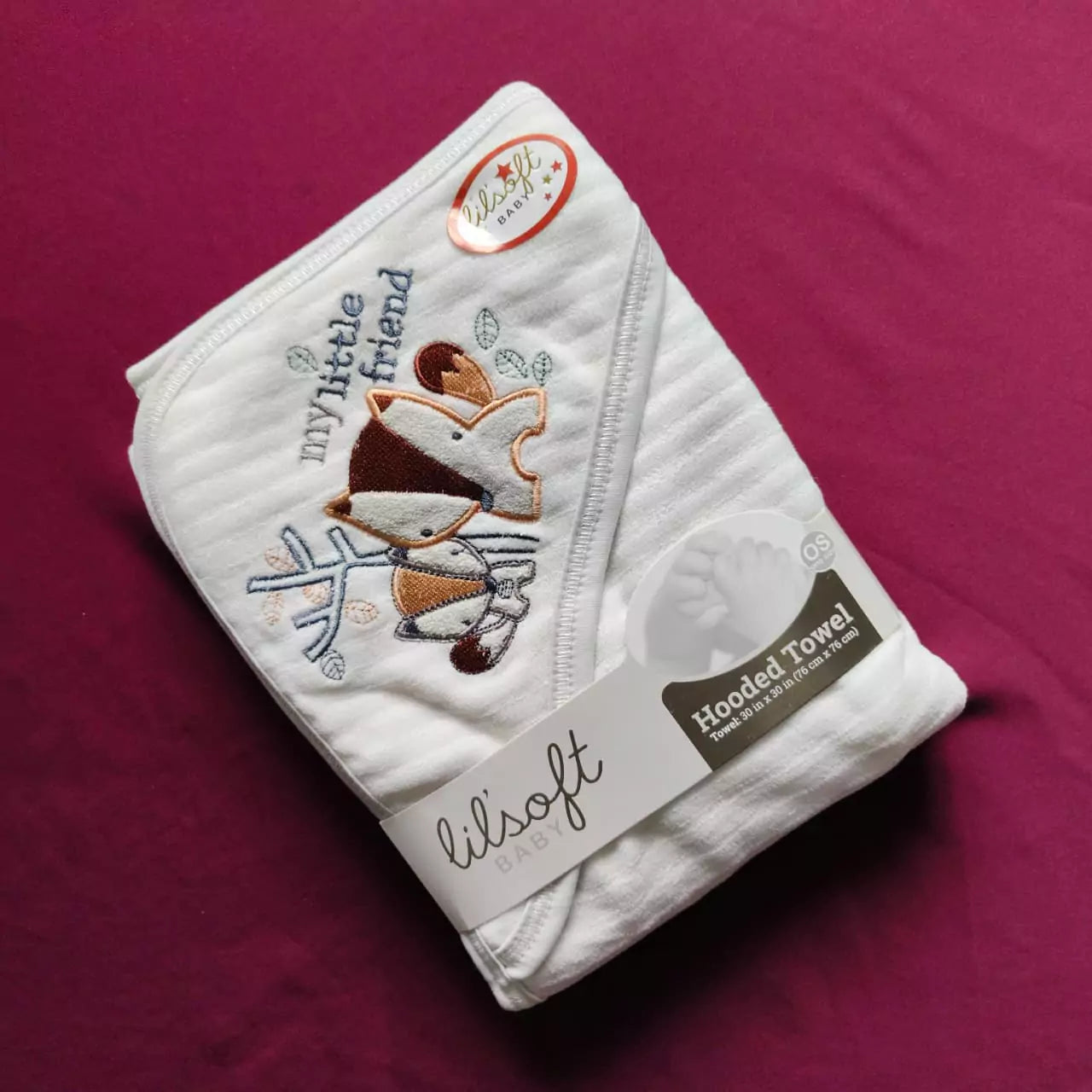 Imported Baby Hoodie Bath Towel (Lining)