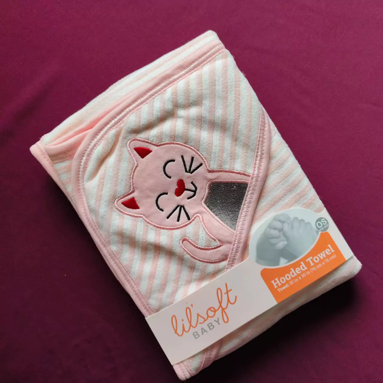 Imported Baby Hoodie Bath Towel (Lining)