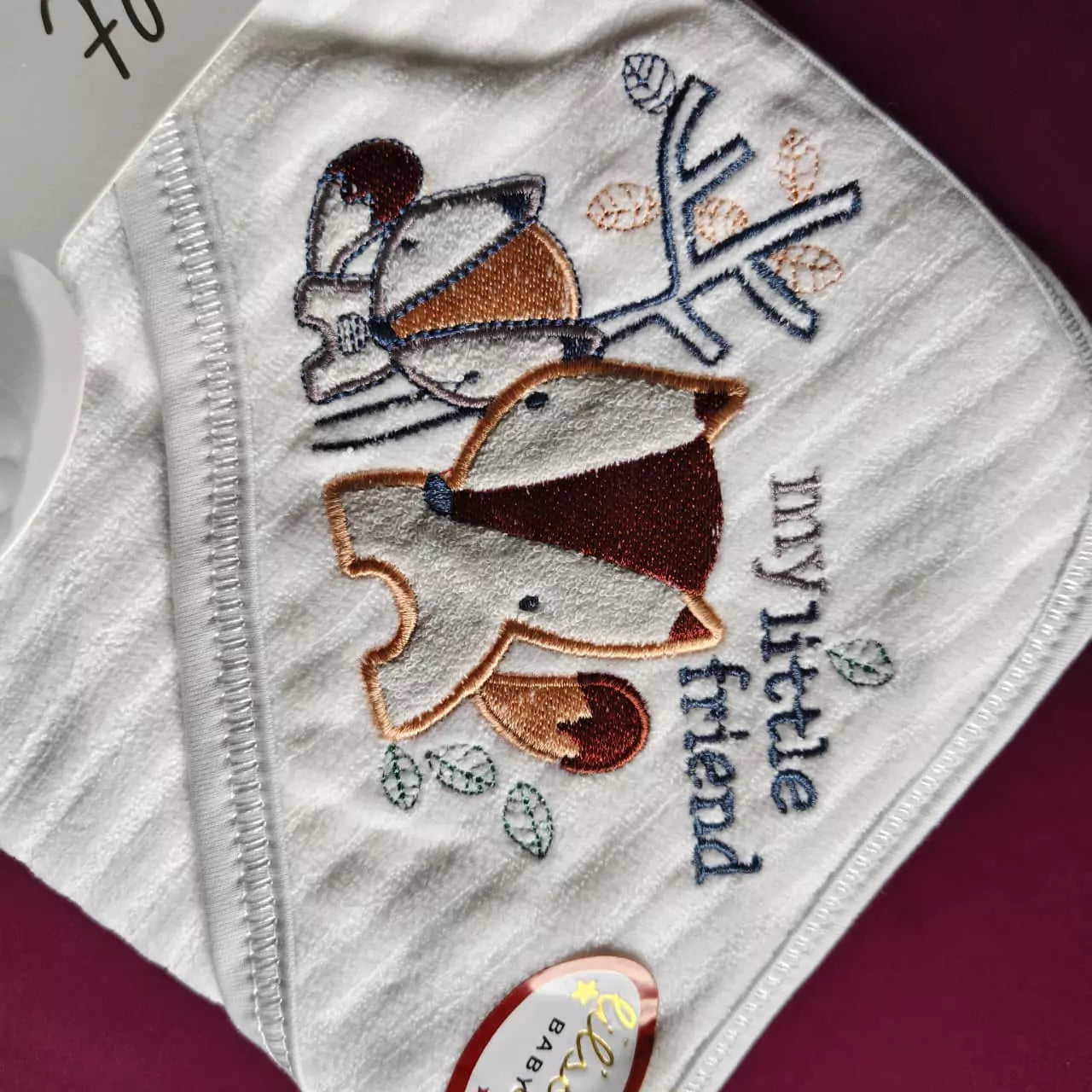 Imported Baby Hoodie Bath Towel (Lining)