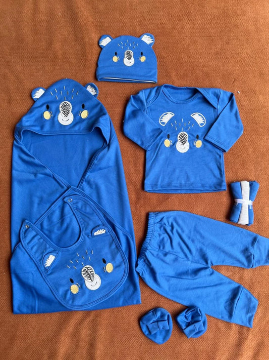 10-Pieces Newborn Baby Starter Set in Cotton | Complete Baby Clothing Set