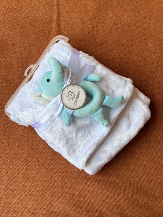 Baby Wrapping Shawl with Cute Teddy Toy - Soft & Cozy Newborn Wrap