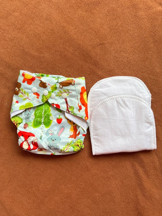 Reusable Baby Diaper Pant with Absorbent Pad | Washable Nappies
